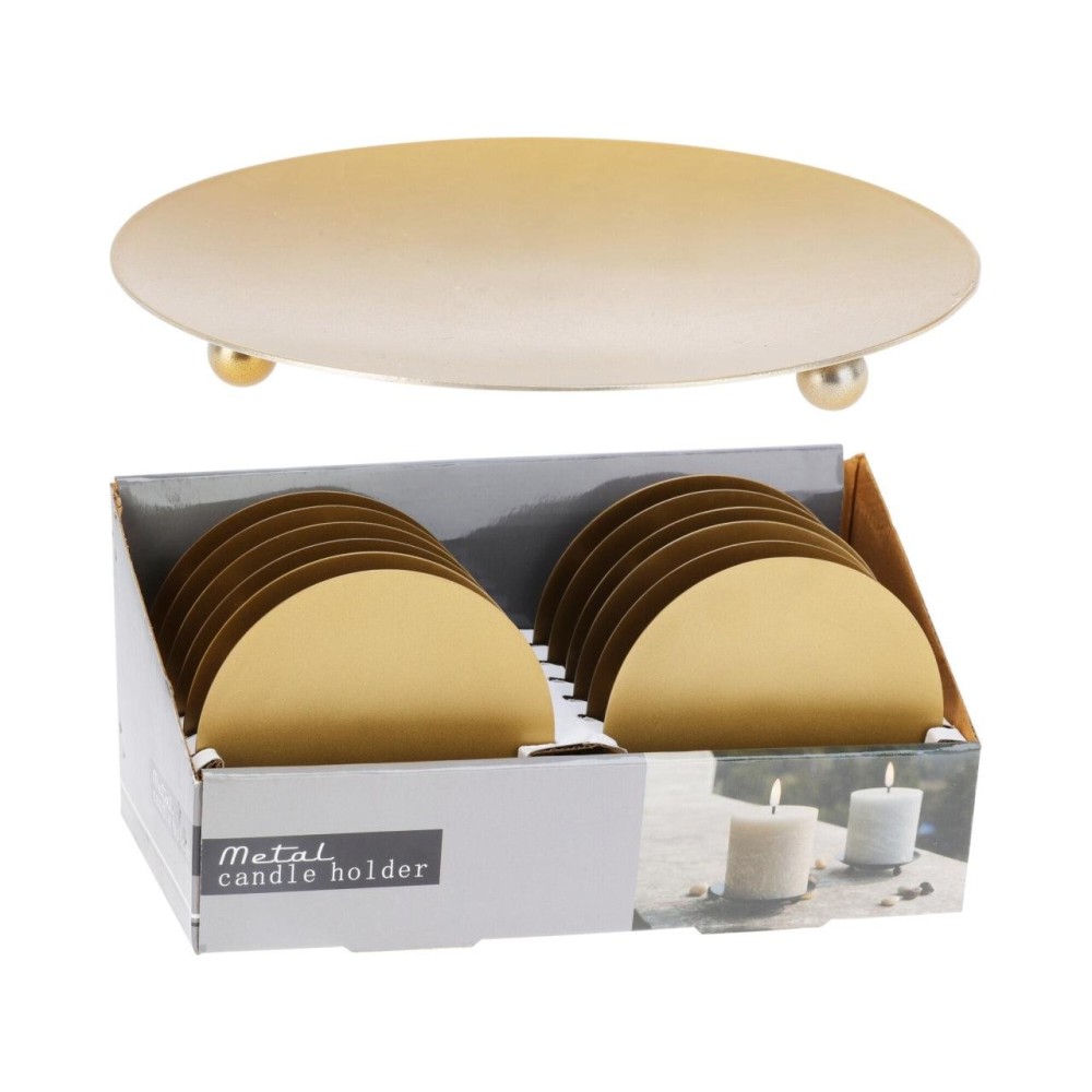 SOTTOCANDELA ORO INOX D12CM